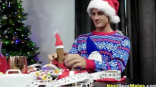 Christmas bareback gay sexual intercourse