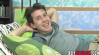 Twink michael stone anal plays while jerking off dick solo