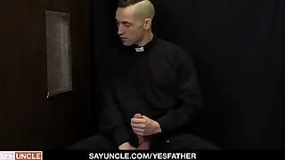 Blonde catholic boy trent marx confesses his sins to ethan sinns