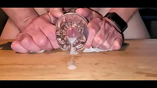 Making out my fleshlight take boastfully slow functioning cumshot docking on be transferred to table