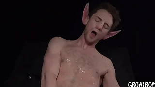 Growlboys - massive big-dick satyr breeds willing young cum-dump boy