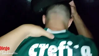 Palmeirense levando rola no large screen porno