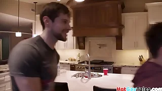 Cocksucked wolf breeding athletic nerdy bottom