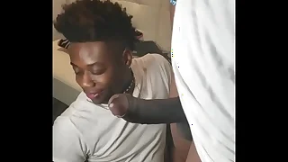 Black slut slave in a collar face fucked - o n l y fans supahead21