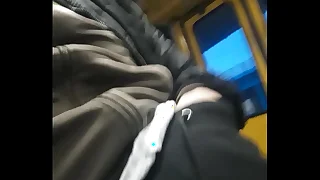Uncivil flash on the warsaw tram
