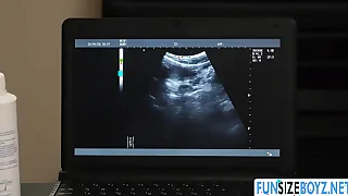 Chubby doctor wolf dominates his patient