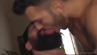 The hottest tongue spit kiss between pol crowned head & oscar marin