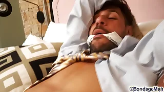 Diogo nasser in bondage tied up gagged from bondageman.us