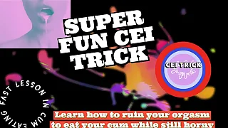 Cei trickiness learn how to ruin your orgasm to condemn your cum while still horny wits goddess lana