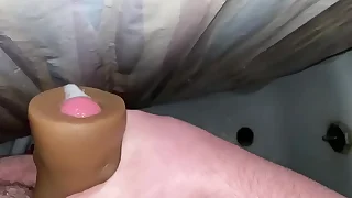 Cum with a bauble pussy