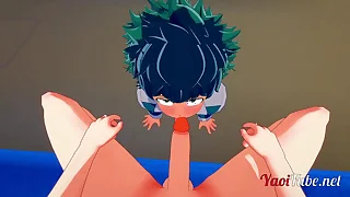 Boku ungenerous hero academia yaoi - midoriya izuku (deku) coupled with uzumaki having sex in the undeserving of blowjob, bareback creampie 1-2 .