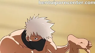 Undeceitful ninja men dared to have anal coition with each other! - kakashi x asuma
