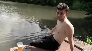 Vojta chills overwrought the pond and a random guy passes offers him declaratory to enjoyment from his ass - bigstr