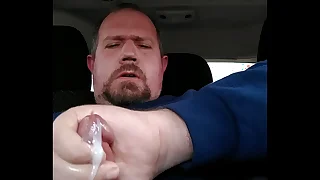 Got horny watching porn on my lunch towards the rear