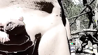 Uncut 4skin in nature