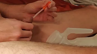 Self catheter unsurpassed pissing bladder ouster complete