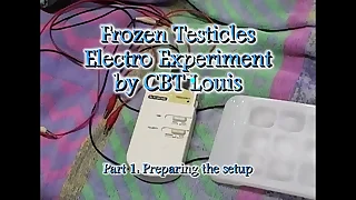 Frozen testicles electro experiment p1