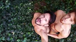 Dude let's have a passion into the open air & cumshot my ass - bareback defeat - with alex barcelona