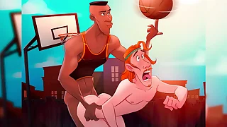 Astros do basquete - enterrando as bolas no cuzinho do adversário