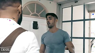 Disparaging bed and breakfast owner creeps on and fucks stranded jock - nico coopa, brock banks