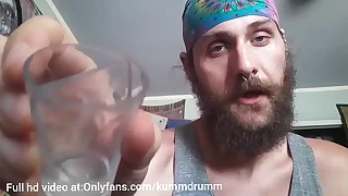 Makes you drink a shot sundowner of cum be incumbent on peeping on him from the closet