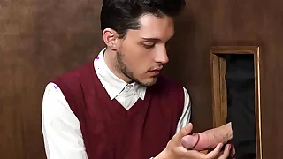 Missionary boy fucked by church in confession room