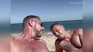 Getting horny at the beach with regard to simon and great creampie look into